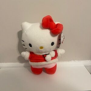 Hello Kitty Plush Toy with Red Bow